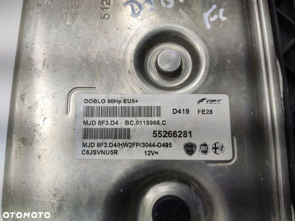 komputer sterownik silnika fiat doblo ii 1.3 m-jet multijet552662281 15-19 - 4