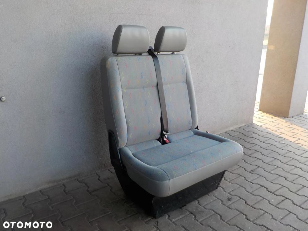 VW T5 FOTEL PODWÓJNY PASAŻERA PRZÓD DWÓJKA INKA - 1