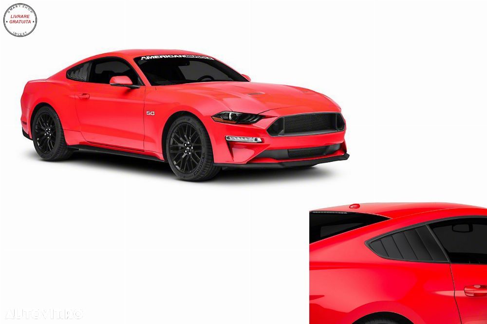 Ornamente Geamuri Laterale Spate compatibile cu FORD Mustang Sixth Generation (201- livrare gratuita - 8