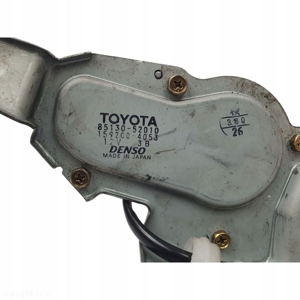 SILNICZEK WYCIERACZKI Toyota Yaris I mechanizm tył tylny 85130-52010 - 11