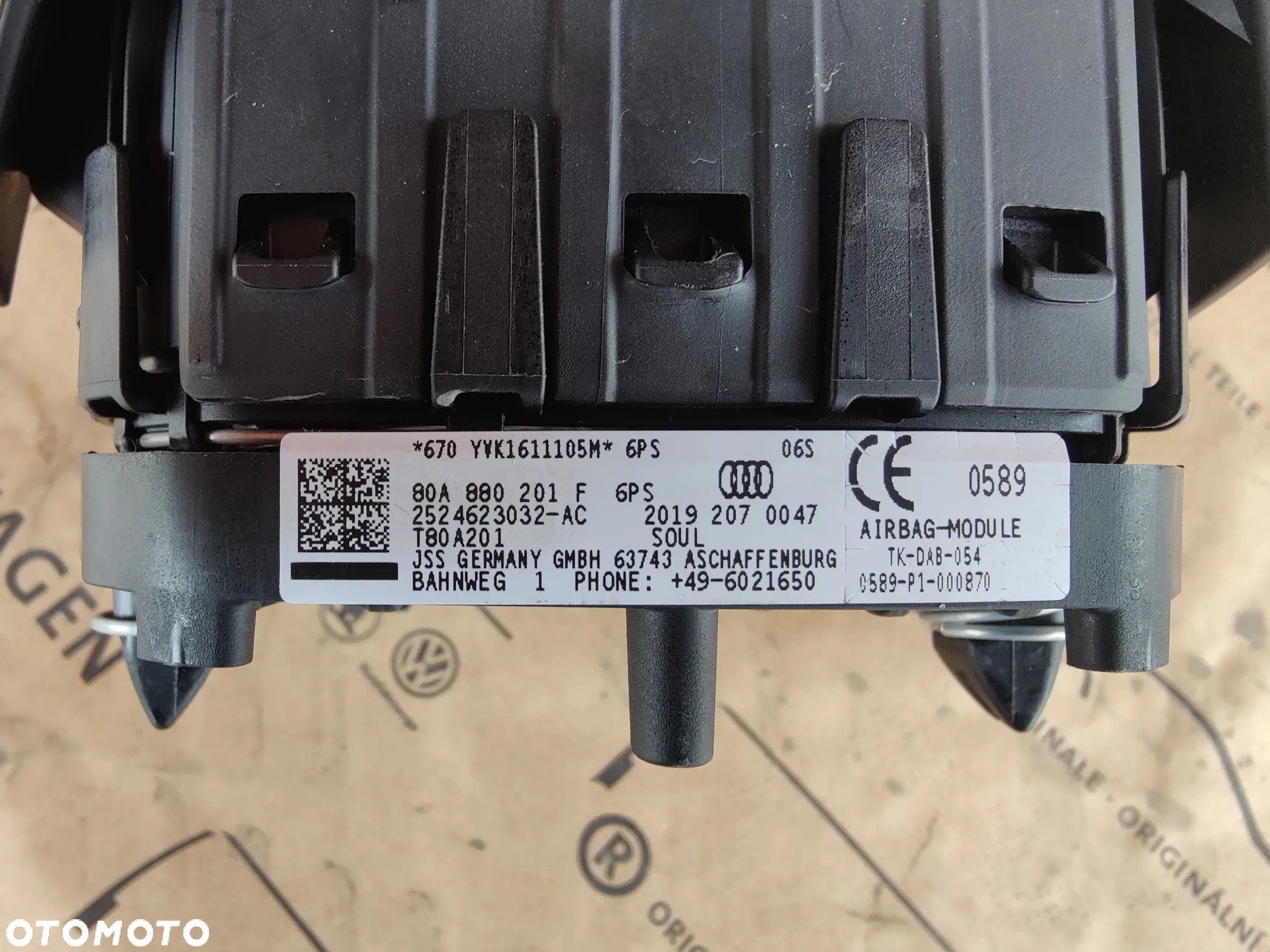 AUDI Q5 80A DESKA ROZDZIELCZA PODUSZKA KIEROWCY PASAŻERA PAS PRAWY LEWY DOCIĄG 80A880201F 80A857706L 80A857705L 80B857001H - 10