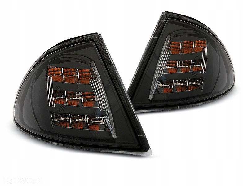 Kierunkowskaz Migacz przod kpl L+R LED Tuning Czarne Bmw 3 e46 1998-2001 - 1
