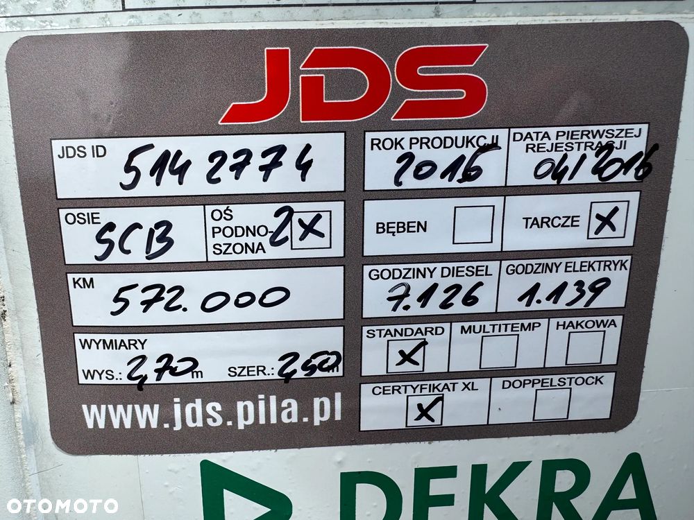 Schmitz Cargobull Chłodnia Wysokość 2,70m,  Thermo King SLXe 300, Kwiatowa 2,50m - 36