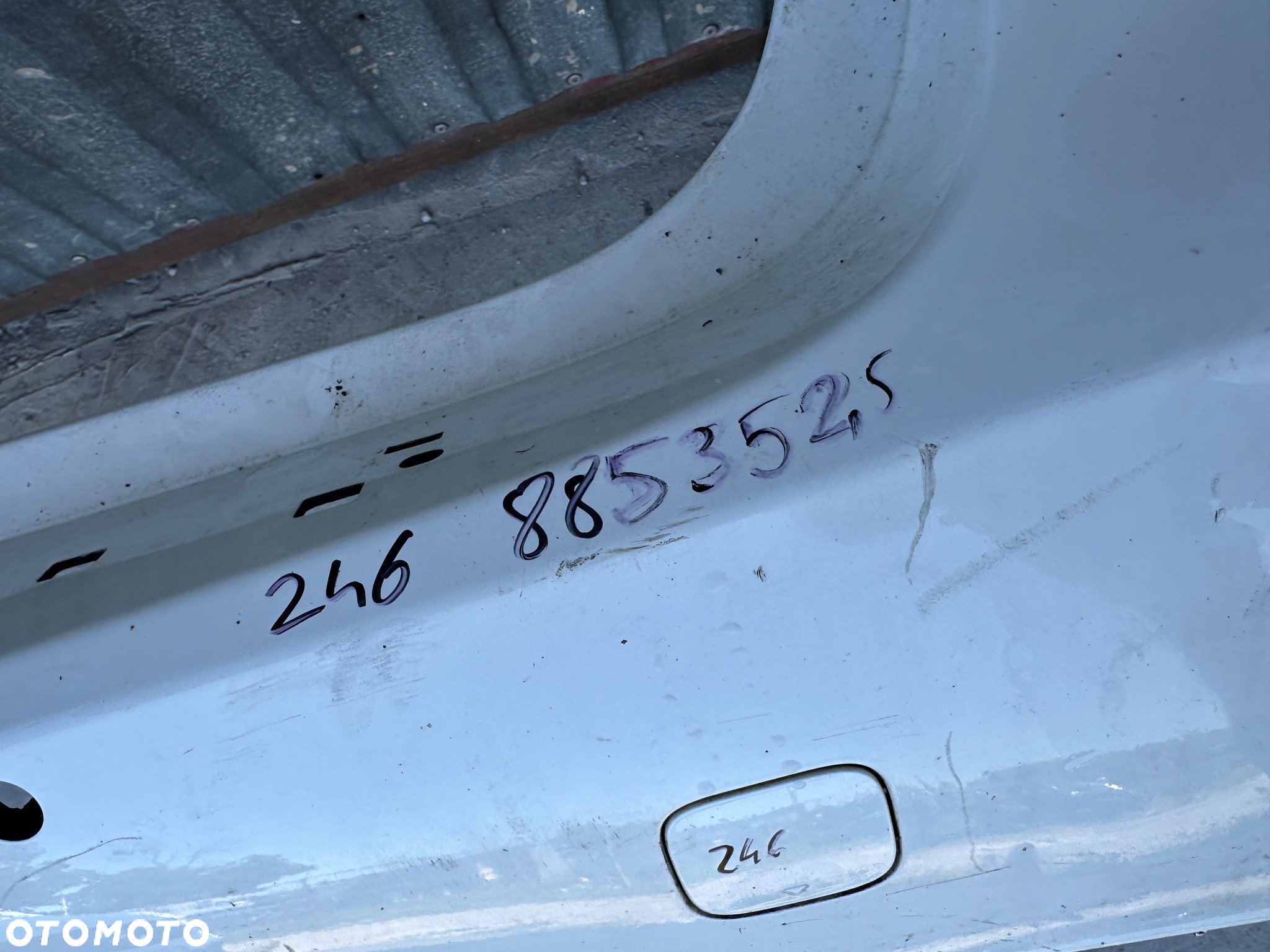 MERCEDES B 246 AMG zderzak tył tylny pdc zaślepka ucha holowniczego klapka - 6