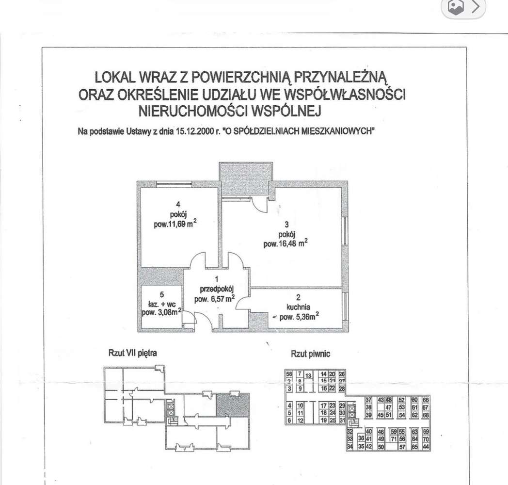 44m2, mieszkanie 2 pokojowe, Katowice, os. Paderewskiego,