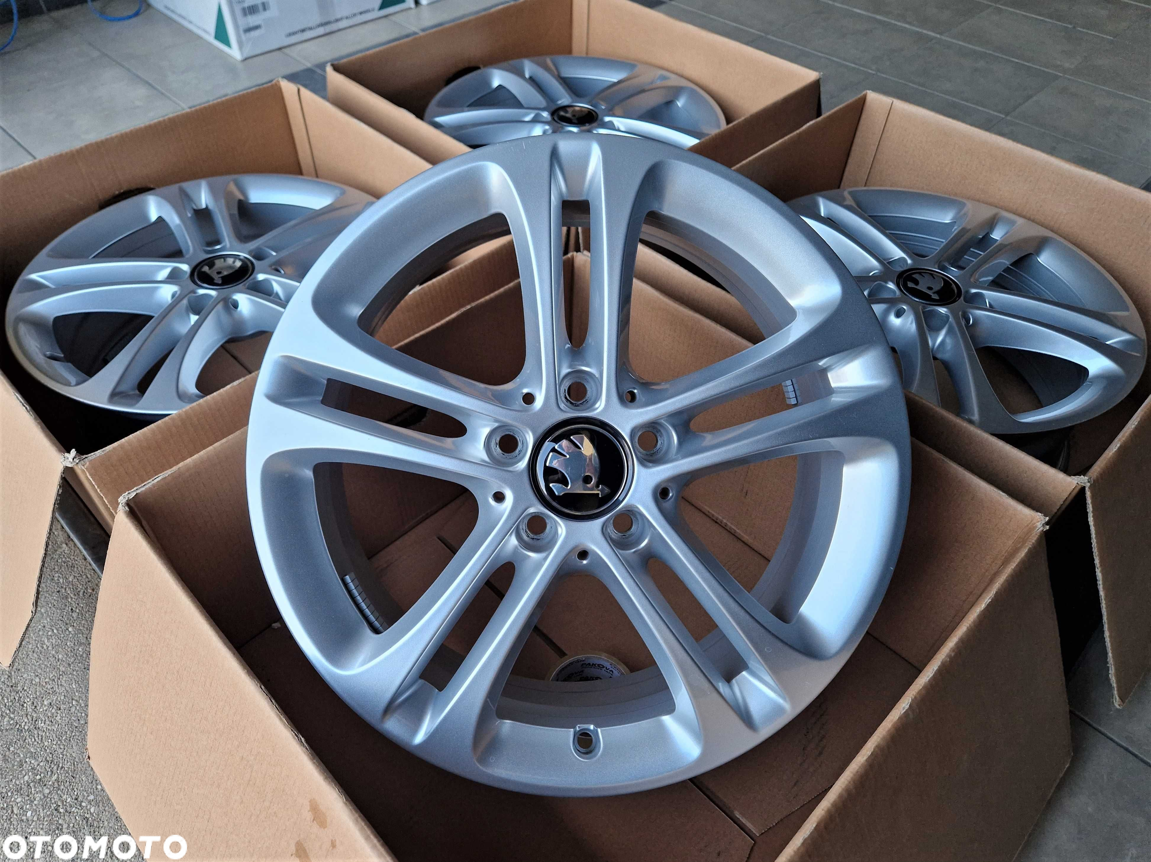 Alufelgi 17 5x112 Skoda Octavia Kodiaq Superb Yeti Karoq jak Nowe 802# - 4