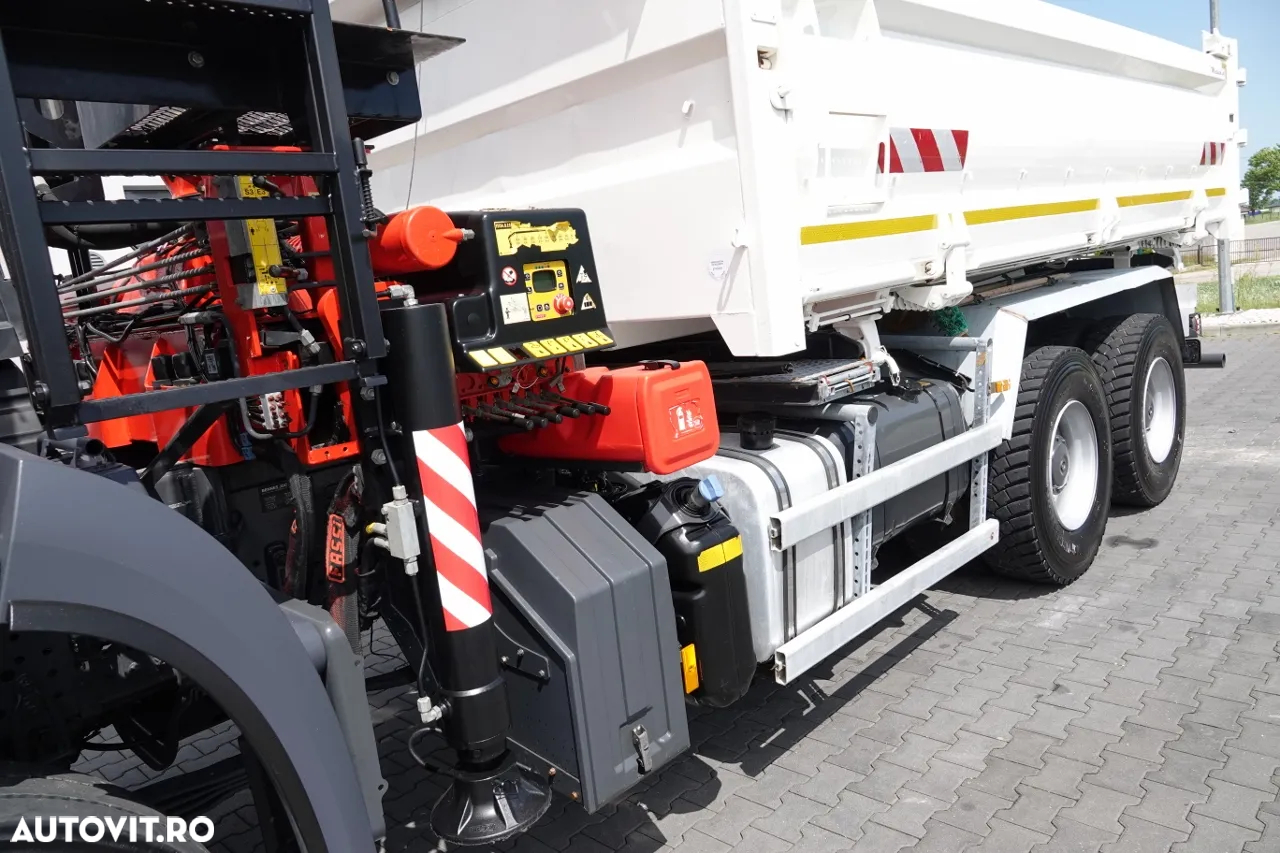 Mercedes-Benz AROCS 2636 / 6x4 / TIPPER / HYDROBORTA / + HDS FASSI F215 / RADIO CONTROL / ROTATOR / GRAB / EURO 6 - 16