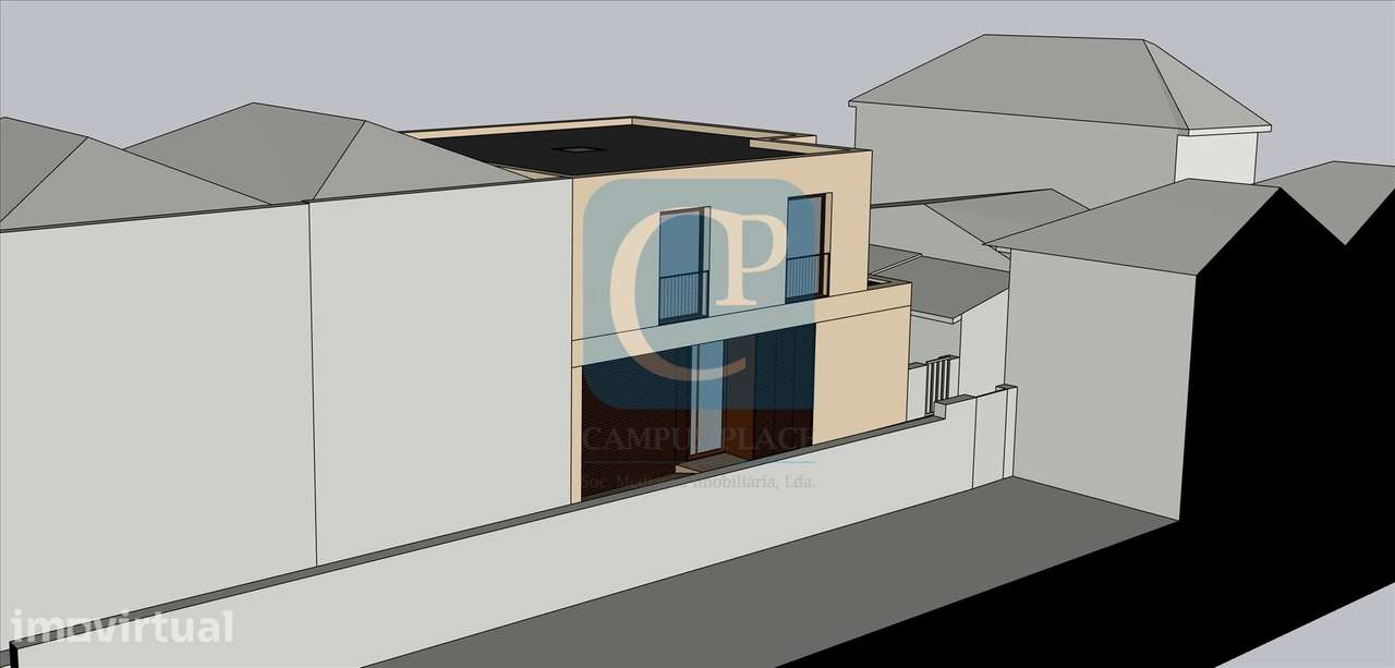 Terreno com Projeto de Arquitetura Aprovado em Pedrouços, Maia - Grande imagem: 4/12