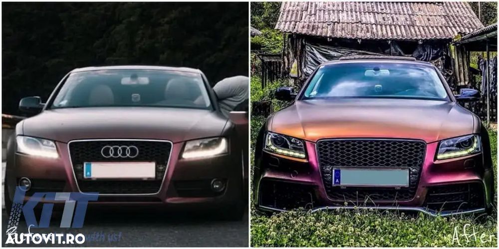 Bara Fata compatibil cu Audi A5 8T Pre Facelift  RS DESIGN - 7