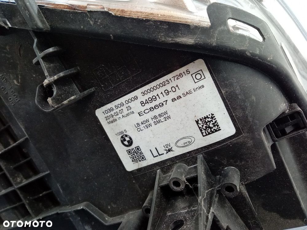 BMW 5 G30 G31 REFLEKTOR LEWY LED USA 8499119 - 7