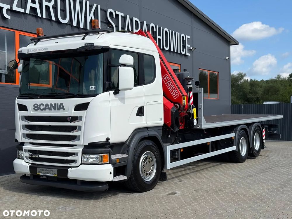 Scania Scania SCANIA G 320 // 6x2 6x4 // platforma z żurawiem FASSI F425RA.2.24 - 9