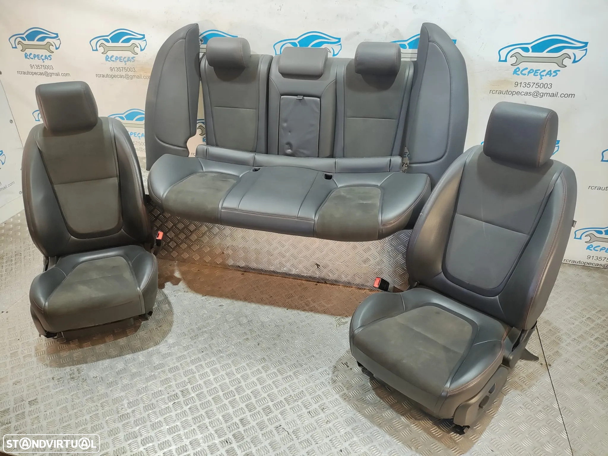 Conjunto Bancos em Pele Elétricos Jaguar XF X250 - 14