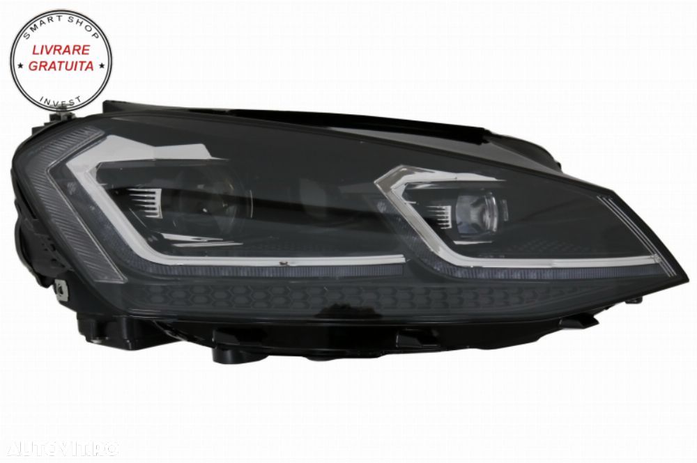 Faruri LED G7.5 Look cu Grila Centrala VW Golf 7 VII G7.5 (2012-2017) Rline Design- livrare gratuita - 9