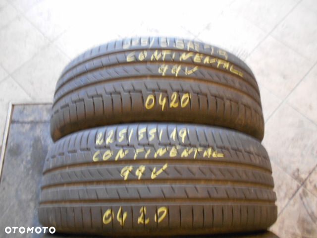 Opony 225/55r19 continental premium contact 6 6,8mm lato komplet - 3