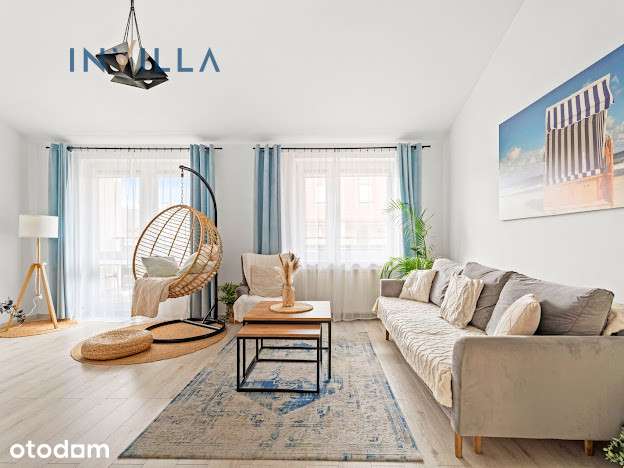 Apartament 3 pokoje 86m2, balkon widok na las Hel