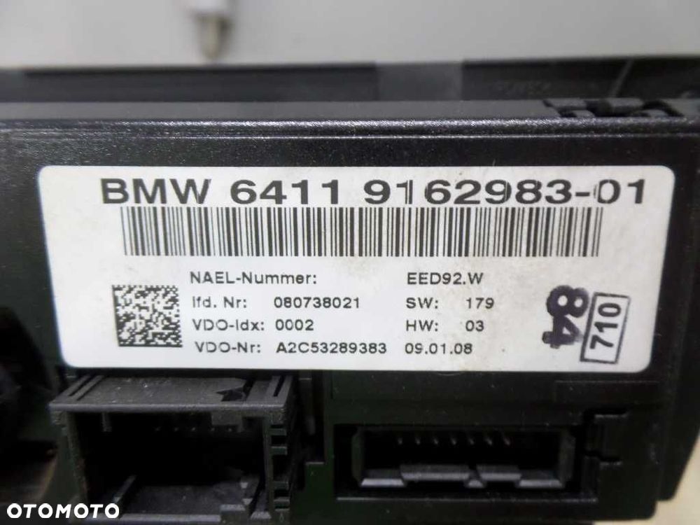 BMW 1 E82 E88 3 E90 E91 PANEL NAWIEWU KLIMATYZACJI 916298301 - 6