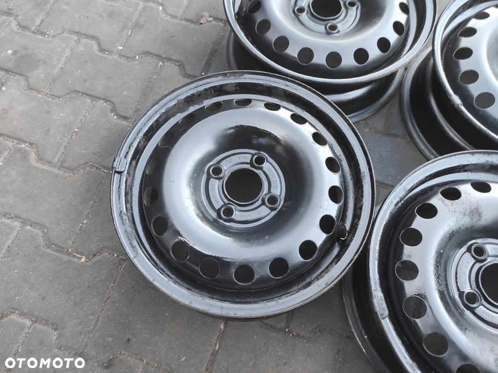 FELGI STALOWE STALÓWKI KOŁA 4X100 R14 CALI ET 35 5J KOMPLET 1S0601027G 1S0601027J VW UP! SEAT MII SKODA CITIGO WYSYŁKA !!!!! - 3