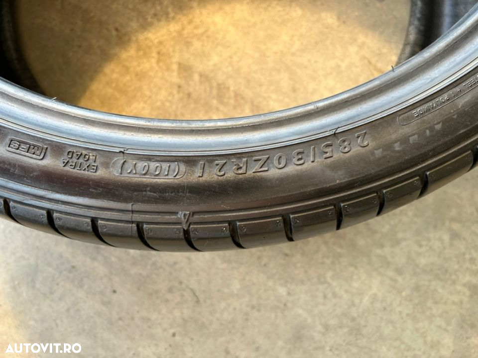 vand 4 anvelope 285/30/21 dunlop de vară la 5,5 mm - 5