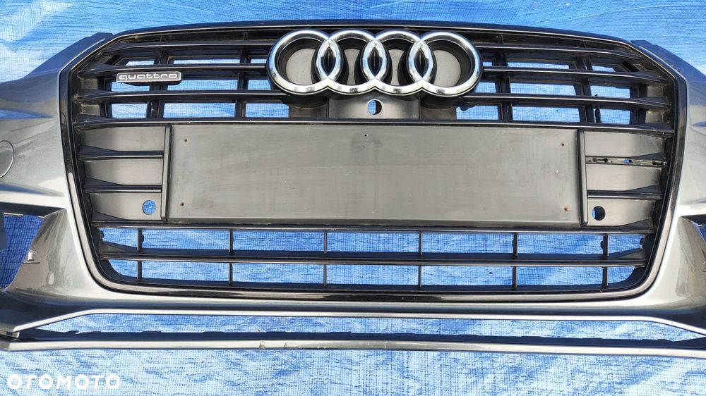 ATRAPA GRILL CZARNY BLACK POD KAMERĘ 4G8853037H 4G8853651G 4G8853651H ZAŚLEPKA CHROM ZDERZAKA LEWY PRZÓD AUDI A7 C7 4G8 LIFT S-LINE - 1