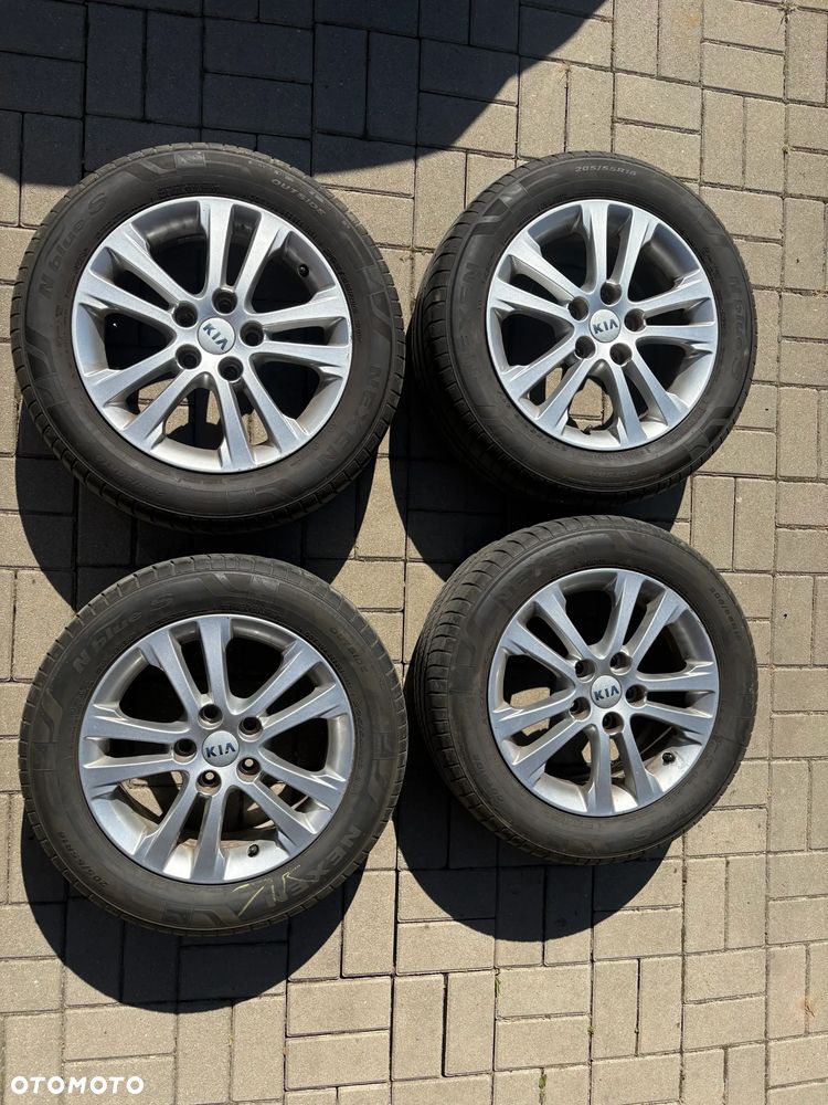 Oryginalne Alufelgi Kia 16" + Opony Letnie Nexen 205/55R16 | Stan bdb - 1