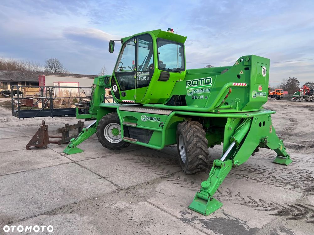 Merlo ROTO 38.16S 4400MTH ZESTAW KOSZ 800KG! PILOT WIDŁY DŹWIG CERTYFIKAT CE BEZ DPF! - 3