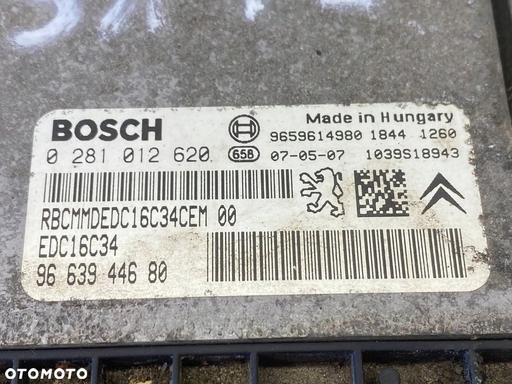 STEROWNIK KOMPUTER SILNIKA MODUŁ PEUGEOT CITROEN BERLINGO 9659614980 - 11