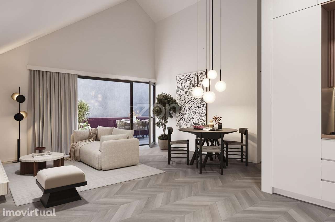 Apartamento T1 duplex novo terraço garagem Vila Nova Gaia (Fração Q... - Grande imagem: 2/19