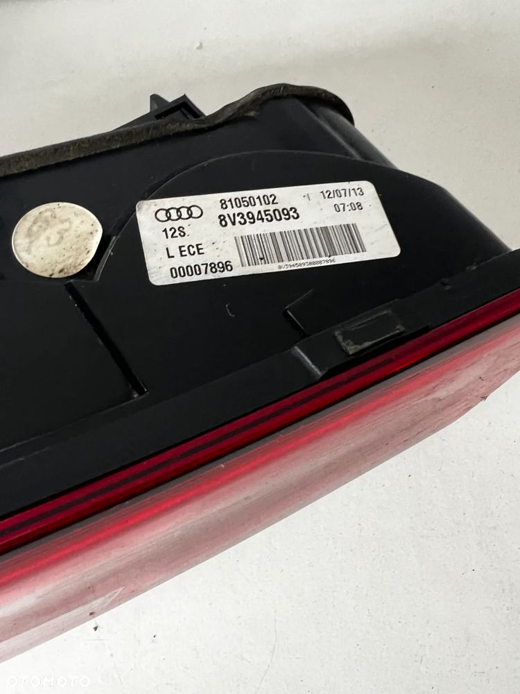 AUDI A3 8V3 2012-2016 LAMPA LAMPY TYŁ TYLNE KOMPLET 8V3945095 8V3945096 8V3945094 8V345093 JAK NOWE - 4
