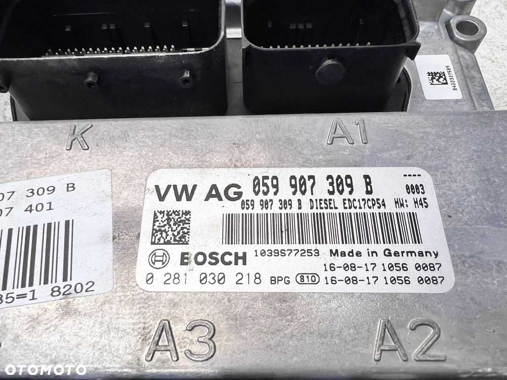 STEROWNIK KOMPUTER SILNIKA AUDI Q7 4M 3.0 TDI 059907309B - 7