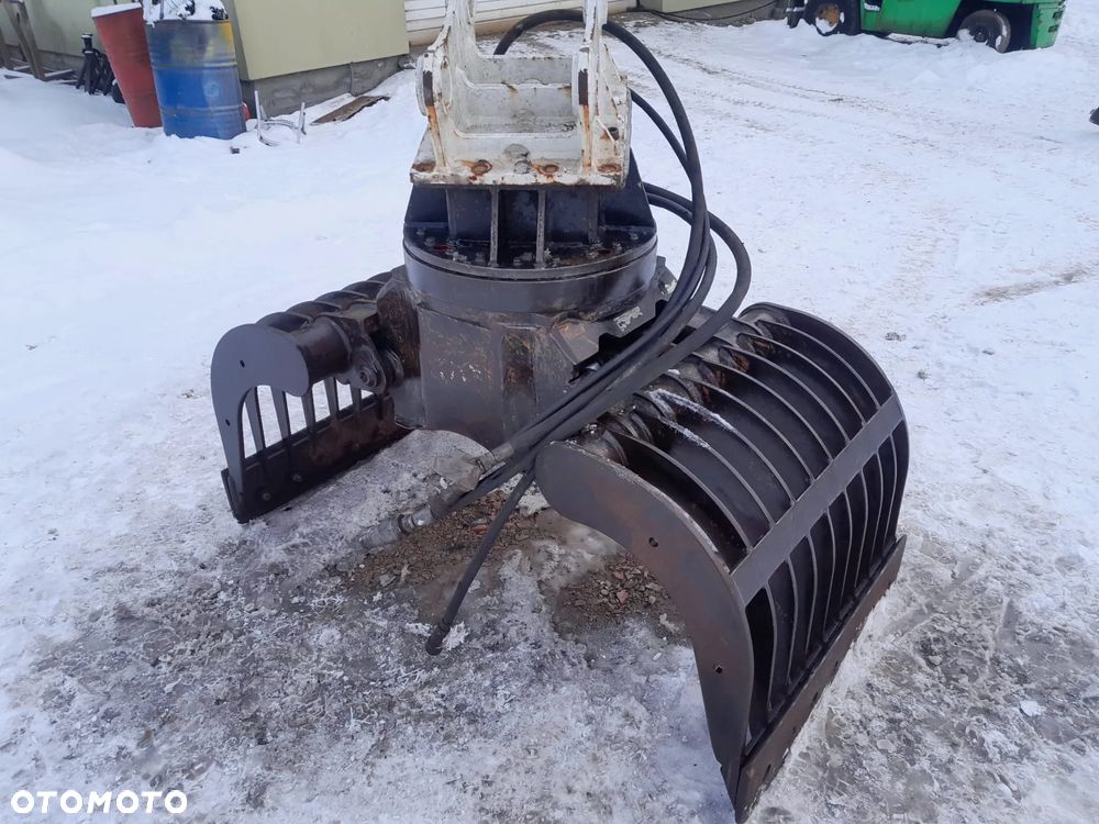 Kinshofer D15 na 2 siłownikach, chwytak hydrauliczny obrotowy sortujący wyburzeniowy kleszcze, waga 650kg. - 3