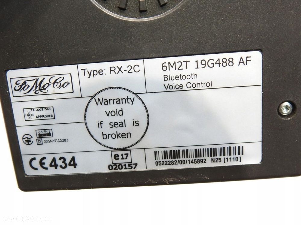 MODUŁ BLUETOOTH FORD GALAXY MK2 6M2T-19G488-AF - 5