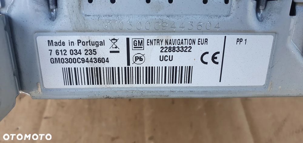 Radio radioodtwarzacz NAVI nawigacja czytnik Opel Insignia A 22883322 - 7