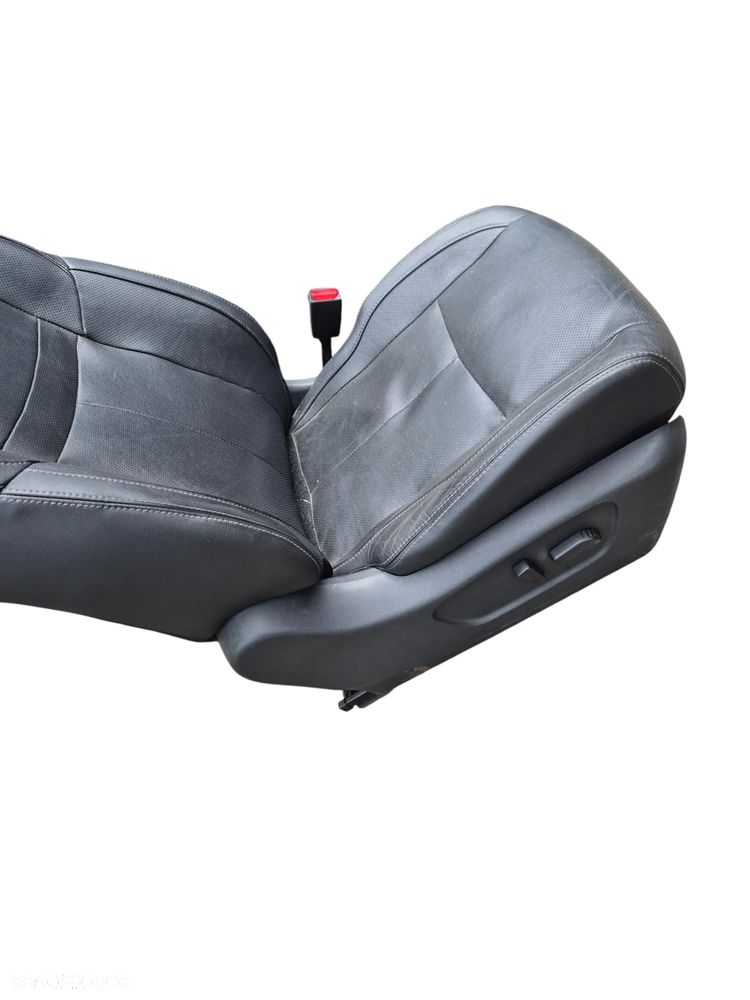 Fotele siedzenia kanapa tył  Nissan Qashqai J11  Skóra - 8