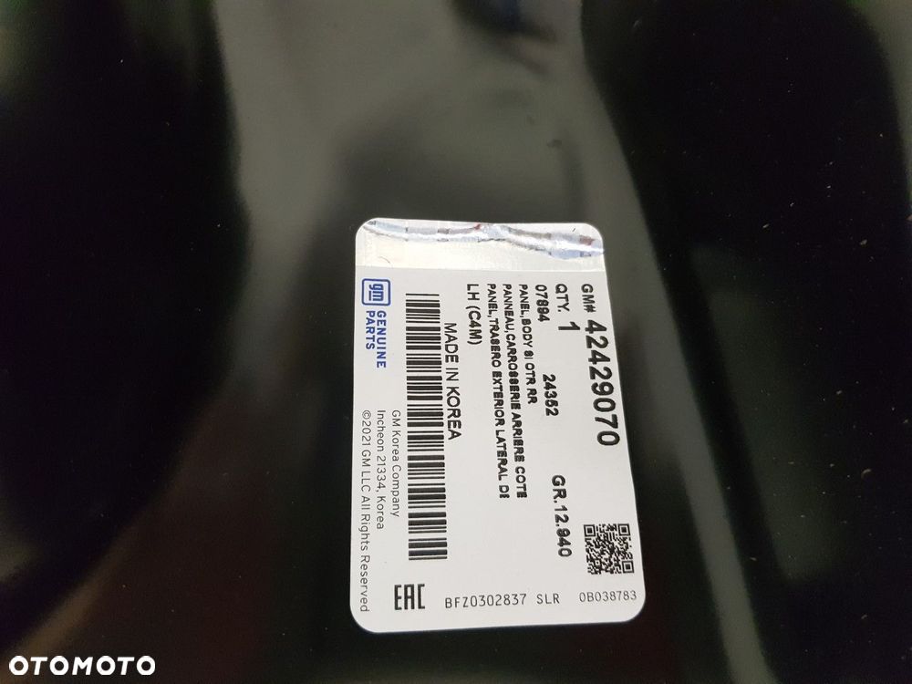 NOWY ORYGINALNY BŁOTNIK LEWY TYLNY LEWA TYŁ OPEL KARL 15-18 42429070 - 7