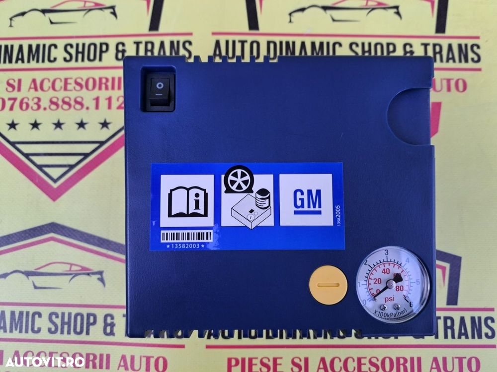Compresor auto umflat roti kit pana original GM Opel + husa - 4