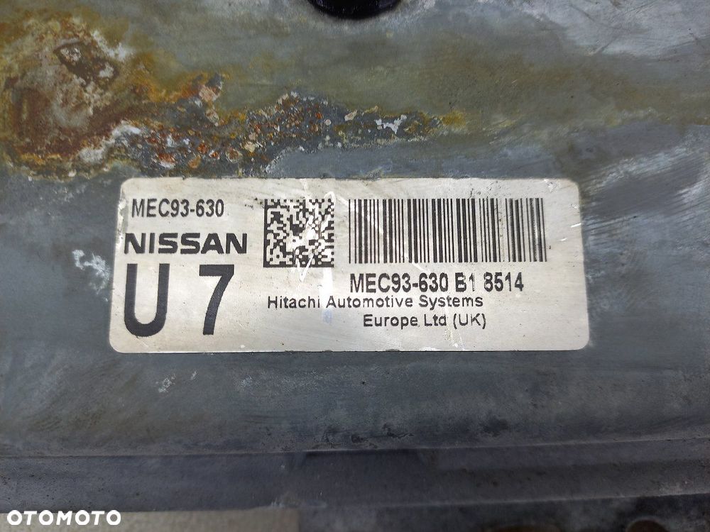 KOMPUTER, STEROWNIK NISSAN QASHQAI ( 06-12 ) MEC93-630 1.6 16V - 2
