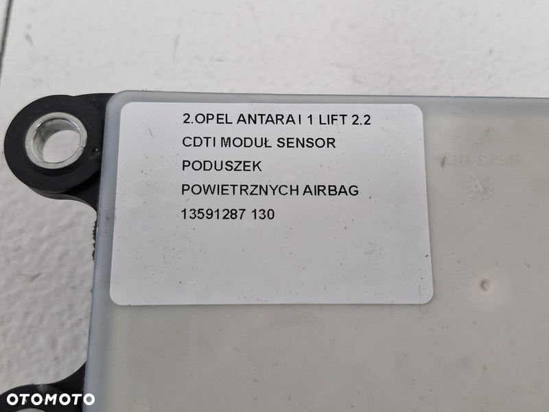 OPEL ANTARA I 1 LIFT 2.2 CDTI MODUŁ SENSOR PODUSZEK POWIETRZNYCH AIRBAG 13591287 - 6