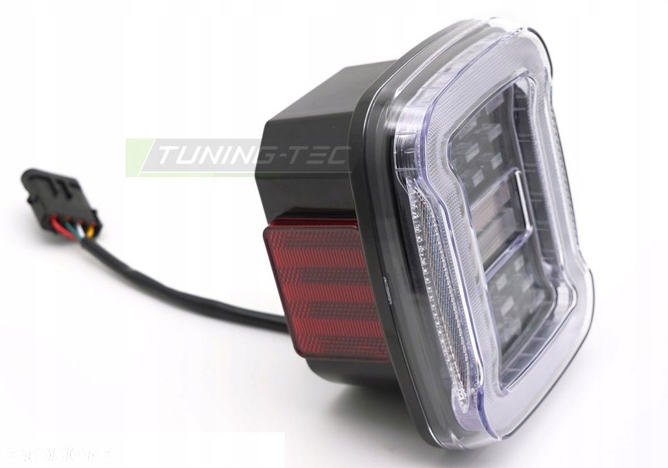 lampy tyl kpl full led tuning clear white jeep wrangler yj sj tj 1991-2006 - 6
