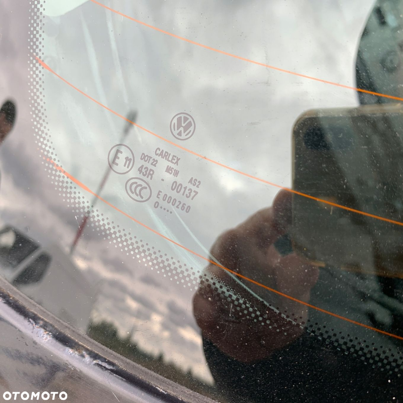 Szyba tył tylna do klapy grzana AS2 VW PASSAT B6 3C KOMBI 05-10r - 4
