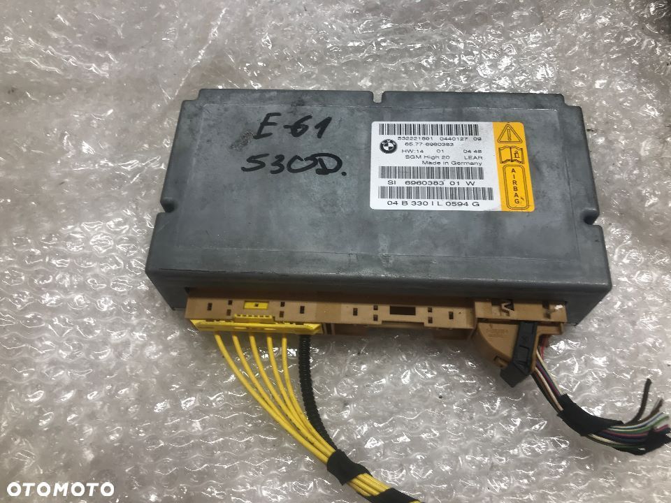BMW E61 E63 MODUŁ PODUSZKI AIRBAG 696038301W - 1