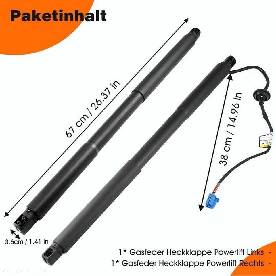 Telescop Amortizor Portbagaj Haion Electric Stanga Dreapta Spate Mercedes ML GL GLE GLS W166 X166 - 3