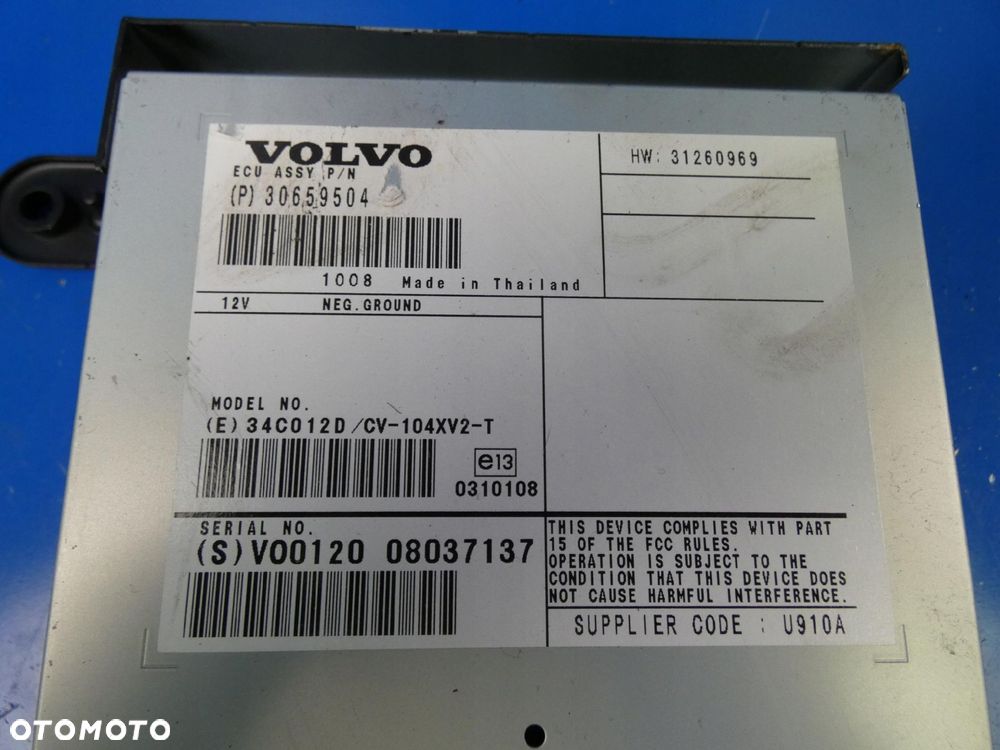 VOLVO S60 II V60 XC60 WZMACNIACZ RADIA - 2