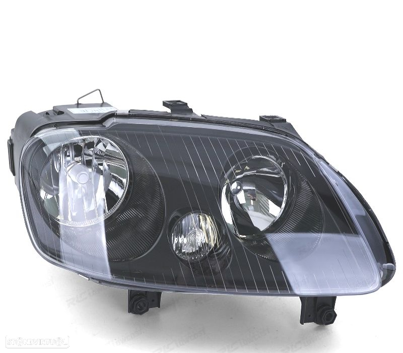 FARÓIS VOLKSWAGEN VW TOURAN 03-06 CADDY 04-10 PRETO - 5