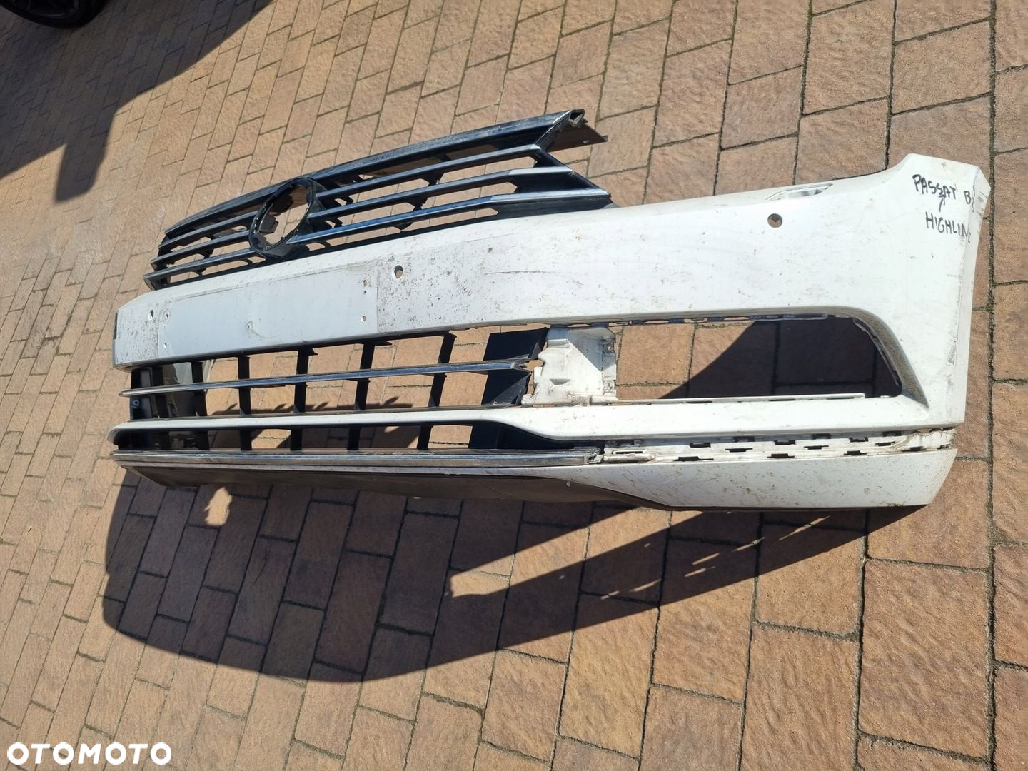 vw passat b8 highline zderzak przód spryski i 4x pdc - 3