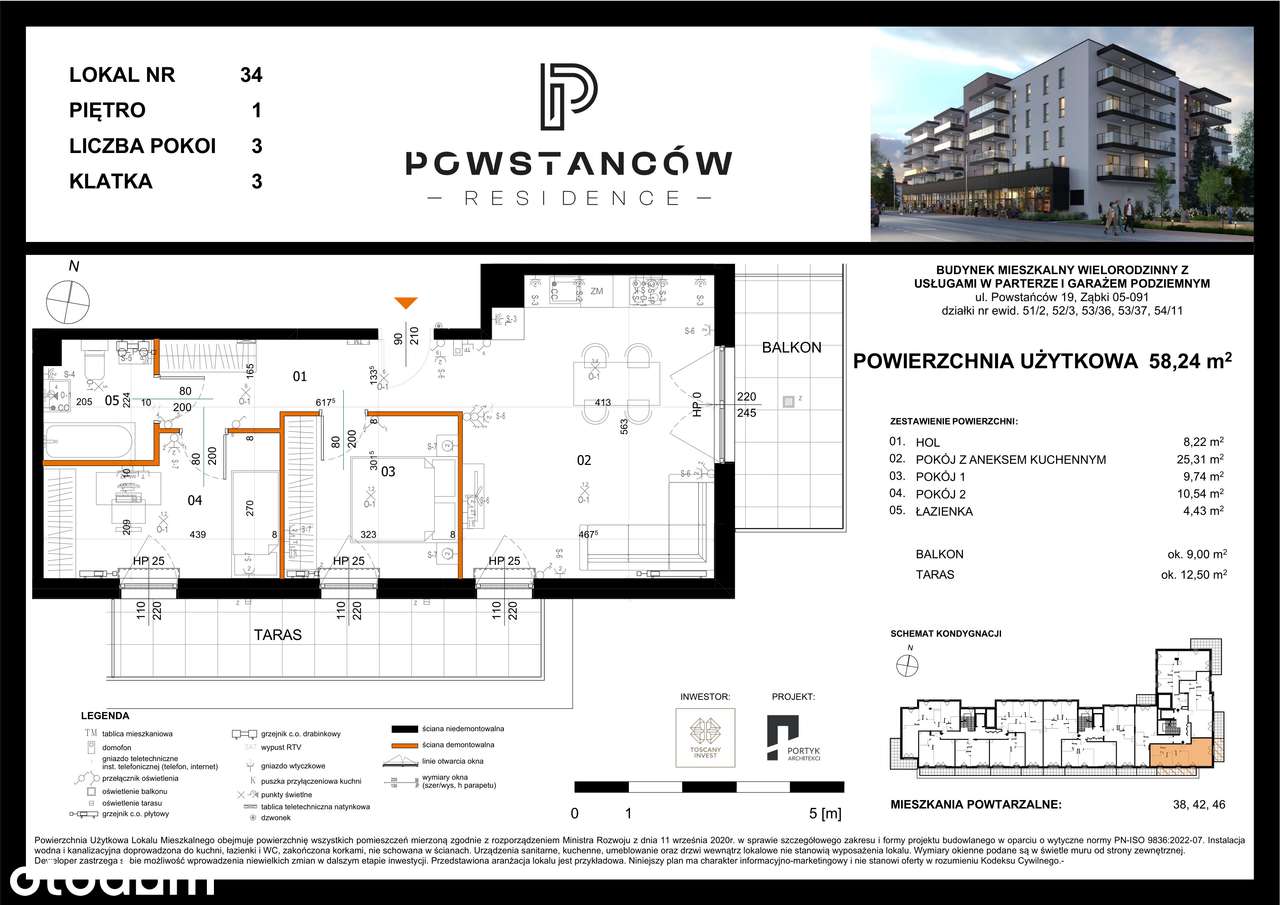 Mieszkanie w nowej inwestycji - centrum Ząbek – M34