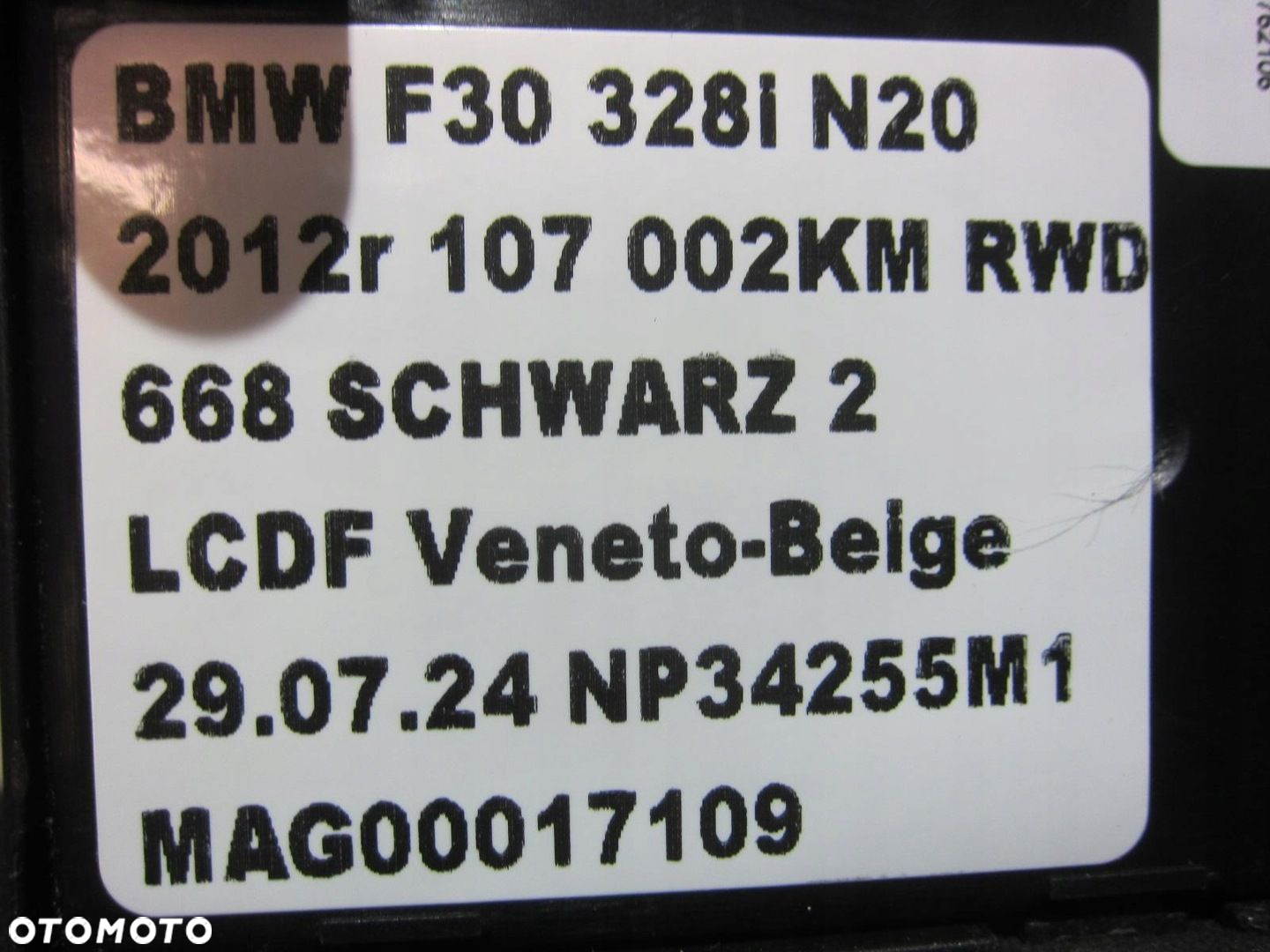 BMW F31 F30 F34 F36 LEWAREK ZMIANY BIEGÓW AUTOMAT 9291517 61319291517 - 11