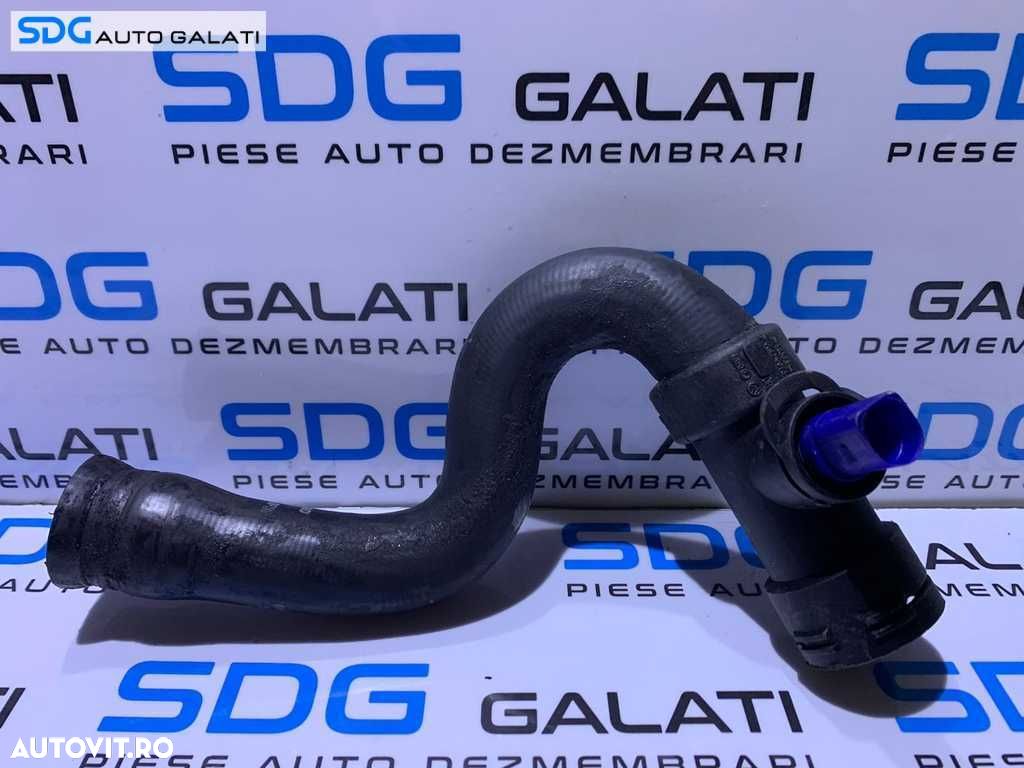 Furtun Conducta Traseu Apa Lichid Racire Motor Antigel cu Senzor Temperatura VW Passat B5.5 2.5 TDI V6 AKN  2001 - 2005 Cod 4B0121049D - 1