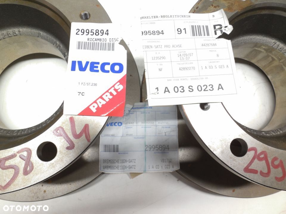 Tarcze hamulcowe komplet przód L/P IVECO EUROCARGO I-III 5.9D/7.7D 01.91-09.15 KOMPLET 2 SZTUKI - 2