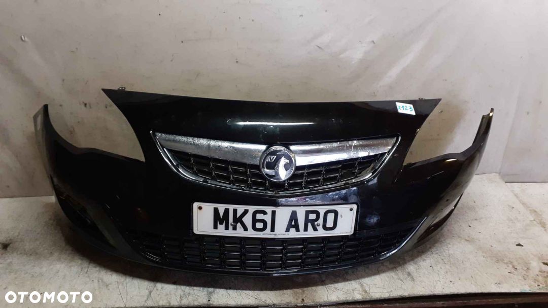 ! ZDERZAK PRZÓD PRZEDNI DO OPEL ASTRA J 4 IV + GRILL + HALOGENY KOD KOLOR Z22C CZARNY - 1