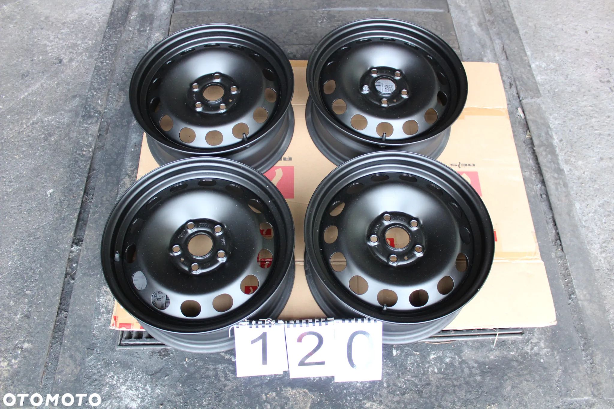 FELGI STALOWE AUDI A3 A6 Q2  5x112Ø57  6.5x16  ET43 - 1